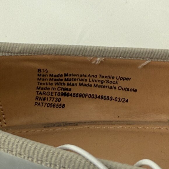 A New Day Womens Silver Ballet Flats Size 8.5 Shiny Finish Round Toe Bow Accent - Picture 10 of 12